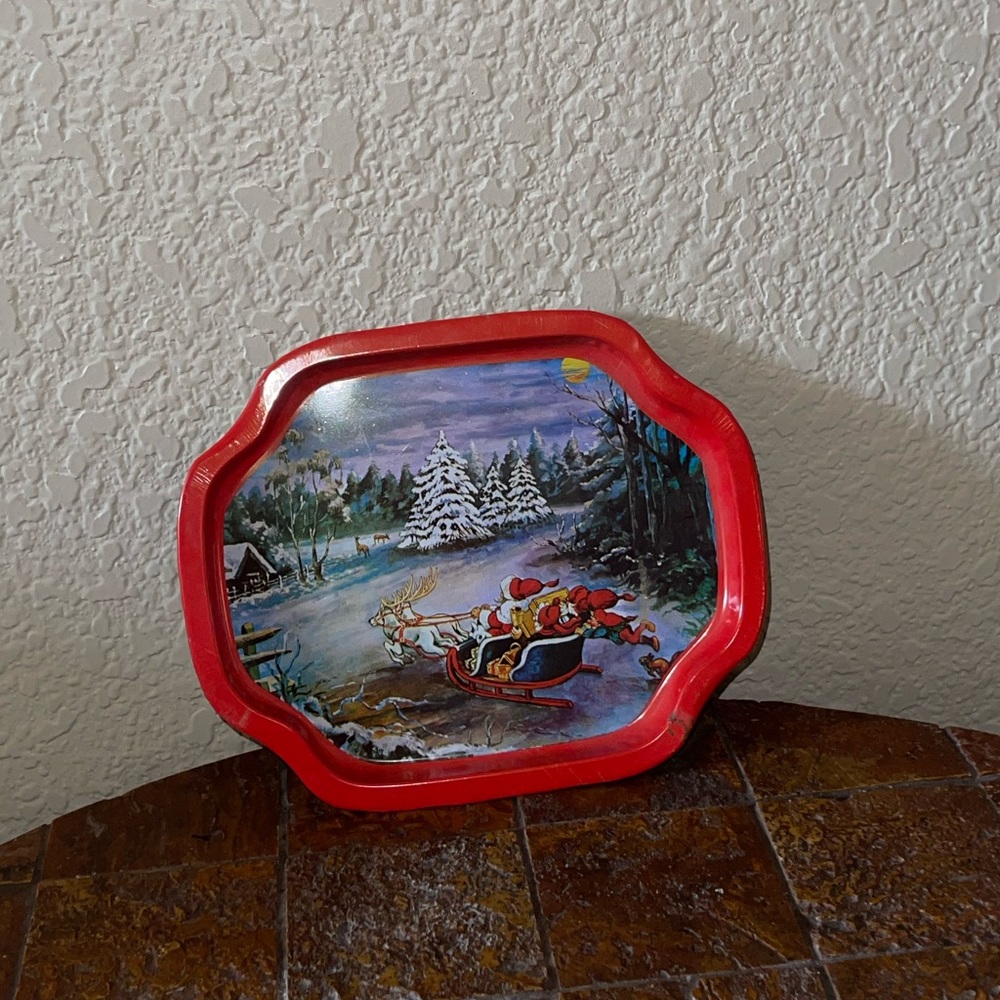 Vintage Santa Tray - Picture 2 of 11